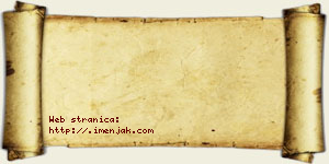 Andjelina Bebić vizit kartica